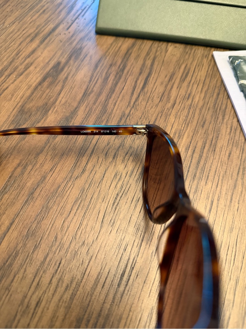 Longchamp Le Pliage Cat Eye Sunglasses Havana Tortoise LO659S With Case - Picture 3 of 4